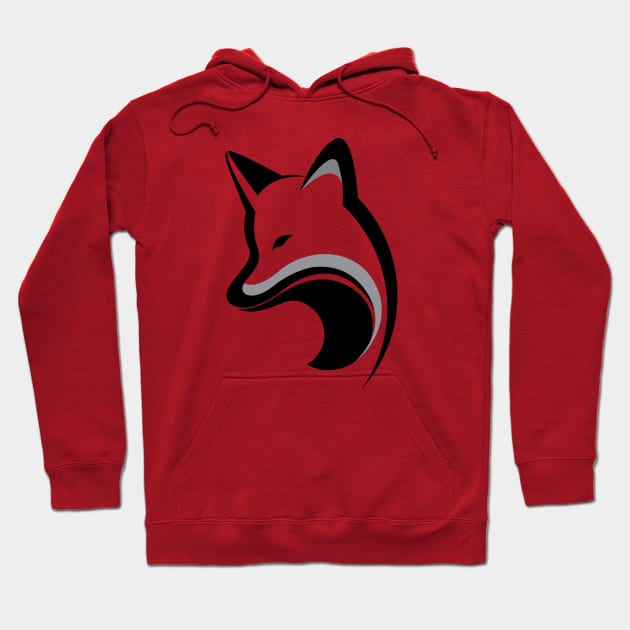 black wolf Hoodie by Express Yourself everyday